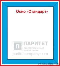 Одностворчатое глухое окно Стандарт